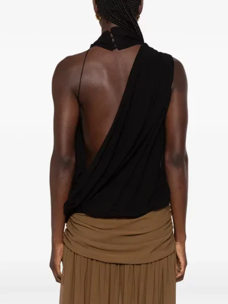 Top De La Vali drapat negru