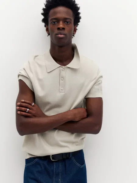 Pull&Bear Pulover kitt alb