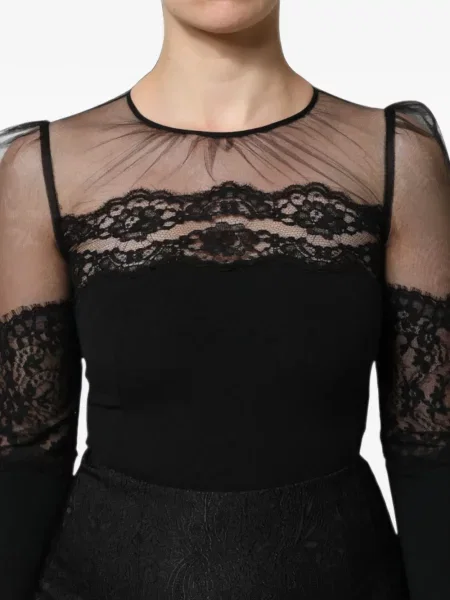 Rochie midi Dolce & Gabbana din dantelă negru