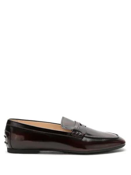 Kožené loafers Tod's hnědé