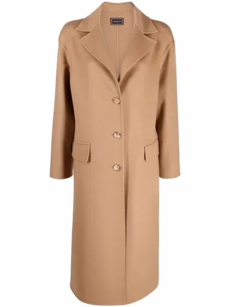 Płaszcz 10 Corso Como jednorzędowy brązowy