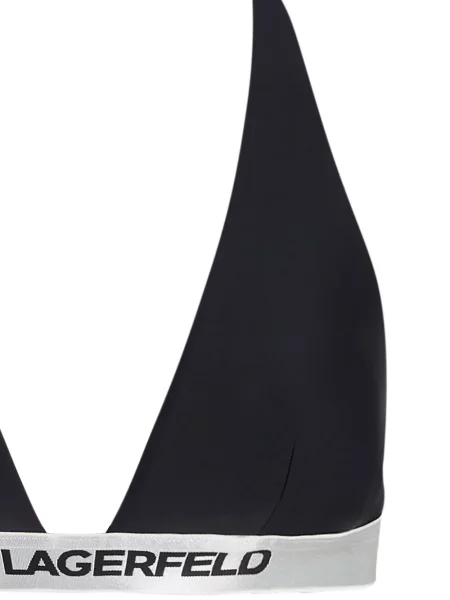 Bikiny Karl Lagerfeld s autogramem černé