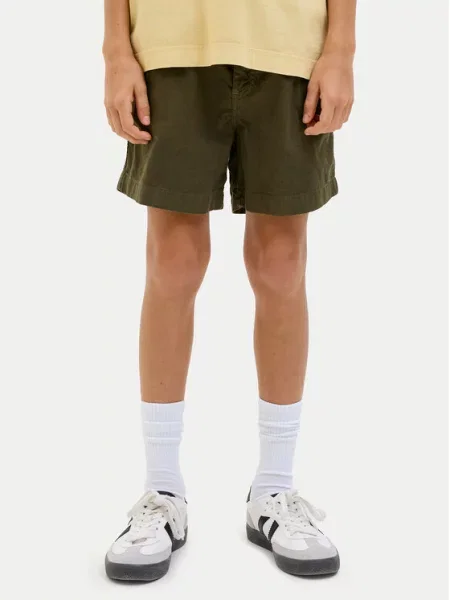 Jack & Jones Junior Шорти з тканини Jaiden Хакі