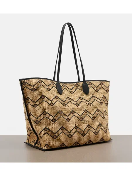 Geantă shopper Valentino Garavani bej
