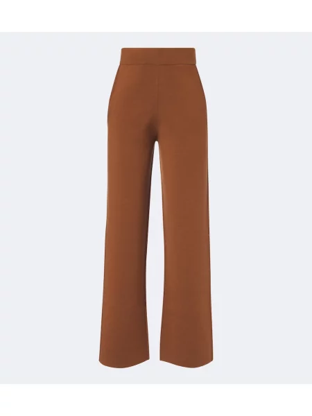 Pantaloni Max Mara de lână maro