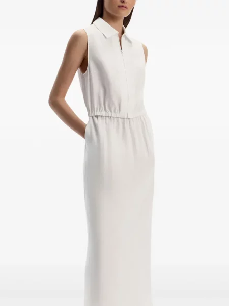 Lniana talia spódnica 12 Storeez biała