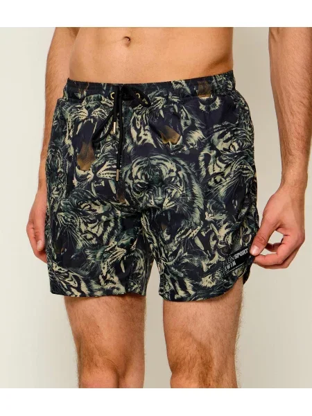 Pantaloni scurți de sport Plein Sport verde