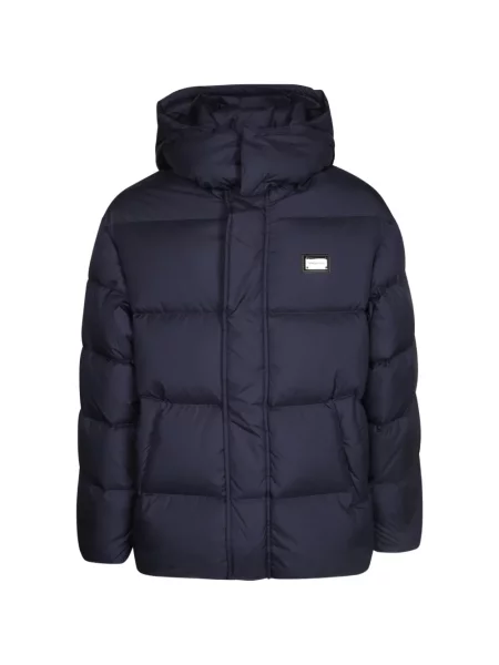 Geacă cu puf Emporio Armani albastru