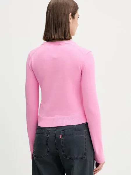 Tommy Jeans sweter różowy