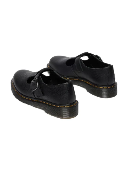 Dr. Martens pantofi de piele Polley cu plat negru
