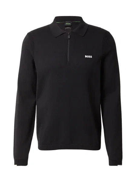 BOSS Pulover Ever-X negru alb