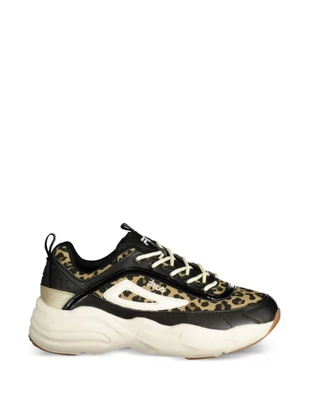 Sneakers Fila με σχέδιο με λεοπαρ μοτιβο chunky μαύρο