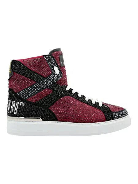 Sneakersy Philipp Plein skórzane czerwone