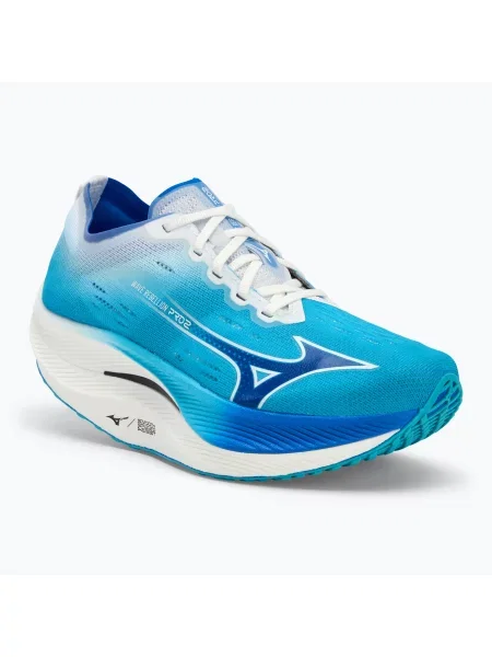 Încălțăminte de alergare pentru femei Mizuno Wave Rebellion Pro 2 river blue/mugen blue/white alb