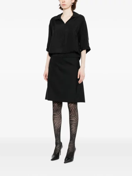 Cu centură rochie tip cămașă Jnby negru