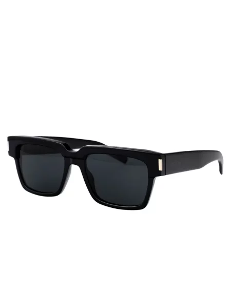 Ochelari de soare pătrați Saint Laurent Eyewear negru
