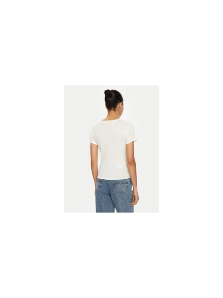 Tommy Jeans Póló Slim Fit fehér