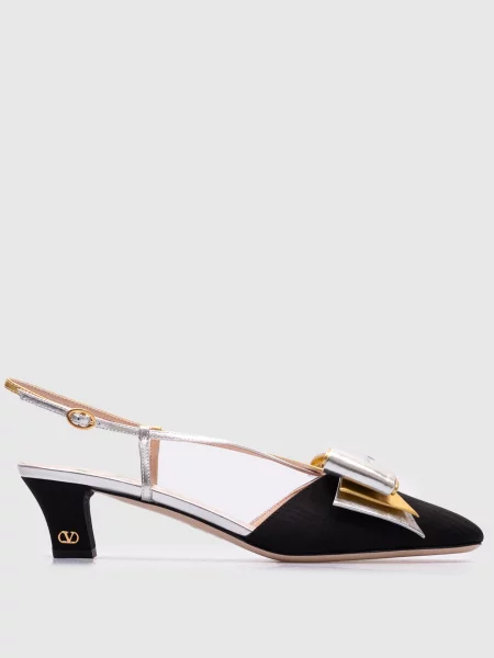 Босоніжки Valentino з бантом чорні