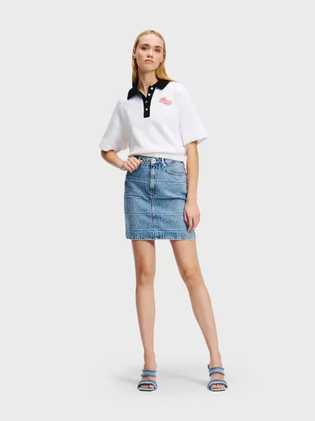 Джинсова спідниця Karl Lagerfeld Jeans синій
