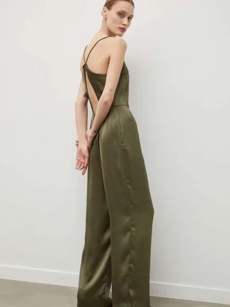 Overal Samsoe Samsoe SAVILLA s kulatým průkrčníkem zelená