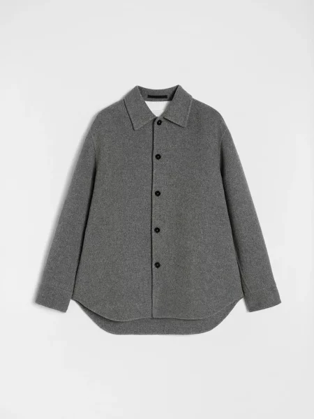 Geacă Jil Sander de lână gri