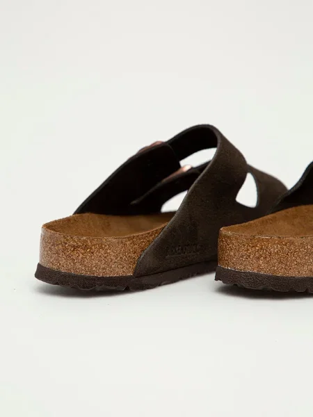 Papuci Birkenstock din piele maro