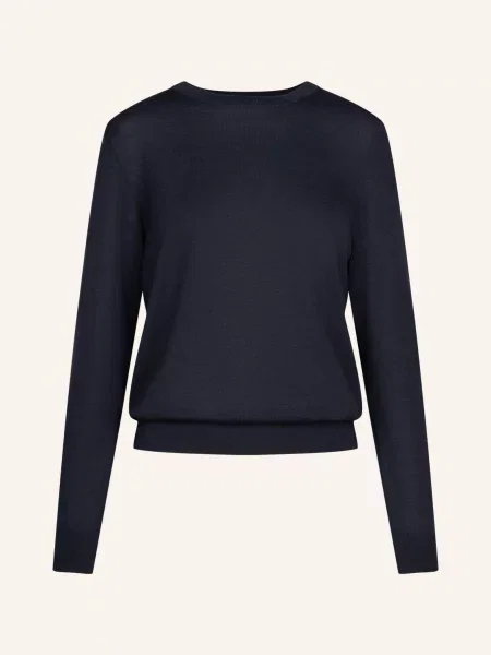 Seidensticker Sweter blau granatowy
