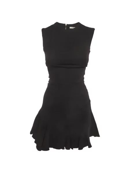 Rochie mini Victoria Beckham cu volane negru