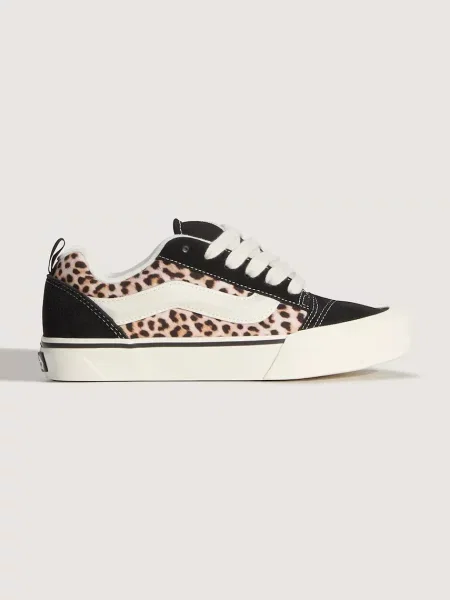 Pantofi Vans cu model leopard bej