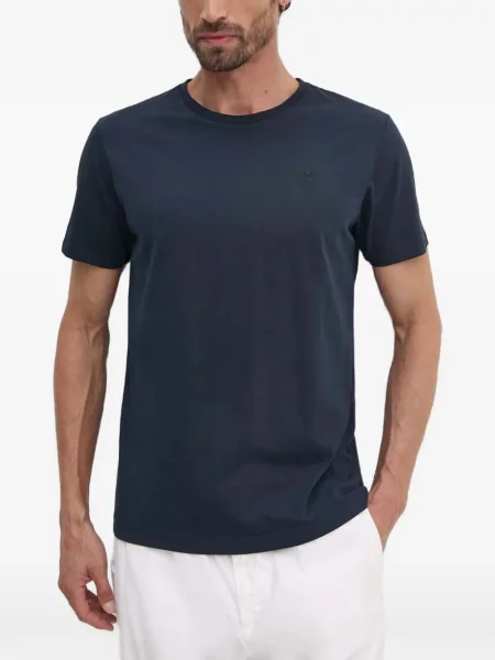 Tricou Hackett London cu broderie albastru