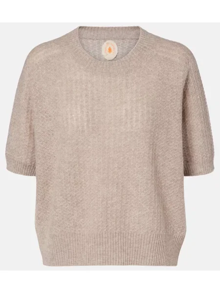 Pulover Jardin Des Orangers din cașmir bej