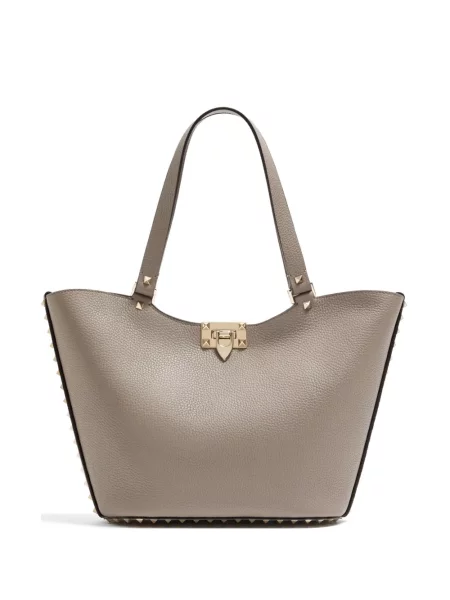 Geantă shopper Valentino Garavani gri