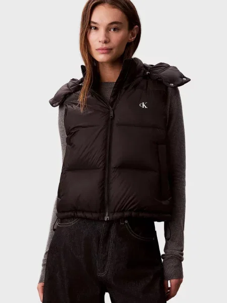 Джинсовий жилет Calvin Klein Jeans чорний