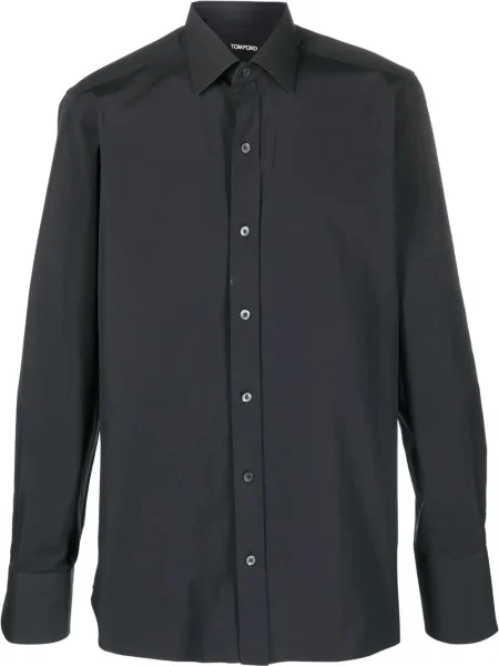 Cămașă Tom Ford lungă negru