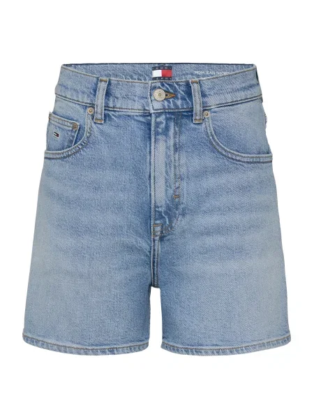 Tommy Jeans Pantaloni scurți de blugi Mom Fit albastru