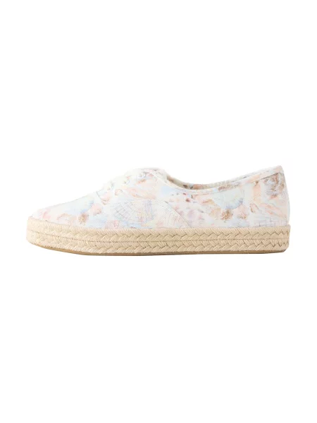 Next Espadrilles Forever Comfort világoskék / barna / rózsaszín fehér