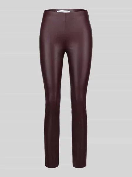 Spodnie o kroju skinny fit z imitacji skóry model ‘RESA’ Raffaello Rossi