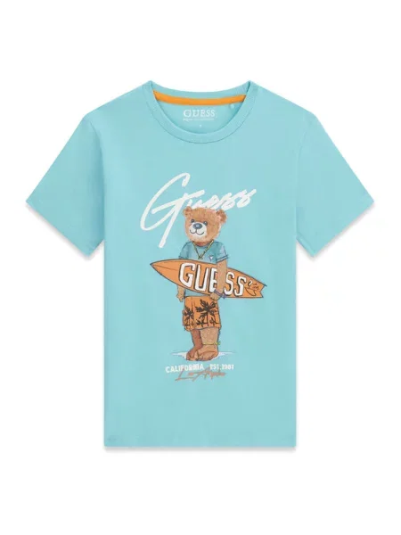 Guess T-Shirt Regular Fit μπλε