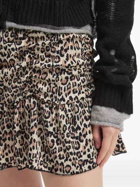 Fustă B+ab cu imagine cu model leopard