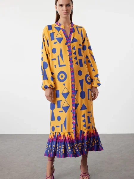Rochie Trendyol cu imagine de costum portocaliu
