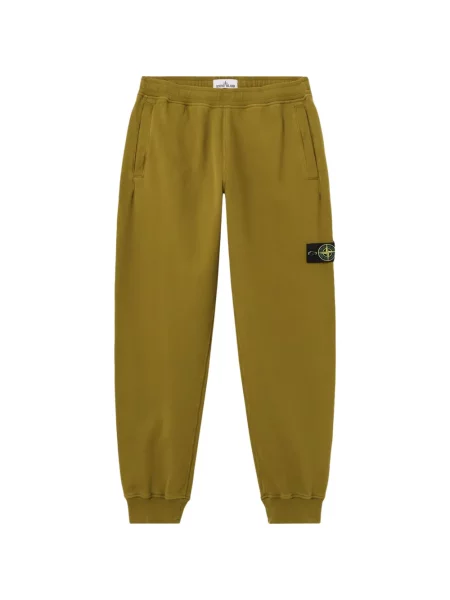 Pantaloni de jogging Stone Island din fleece cu strasuri verde