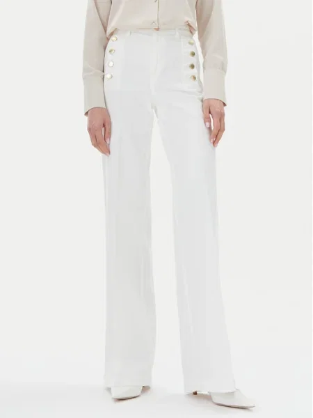 ViCOLO Blugi Wide Leg alb