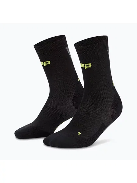 Șosete compresive pentru bărbați CEP Ultralight Mid Cut black/grey negru