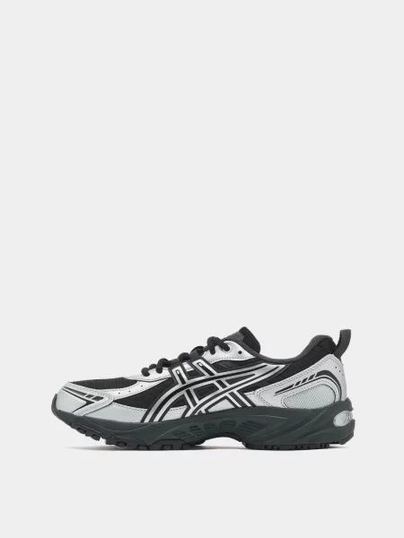 Кожаные повседневные кроссовки Asics черные