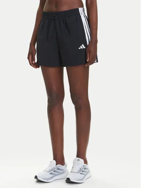 Bermuda kratke hlače Adidas s črtami črna