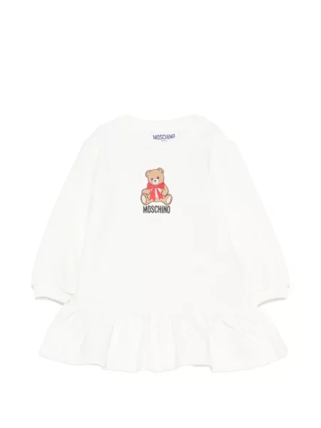 Sukienka dziecięca Moschino biała