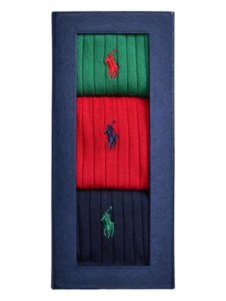 Șosete Polo Ralph Lauren cu 5 buzunare cu broderie tricotate albastru