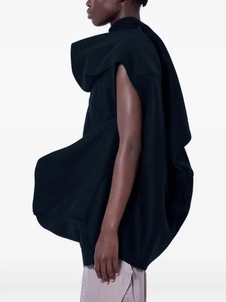 Top Rick Owens drapat negru