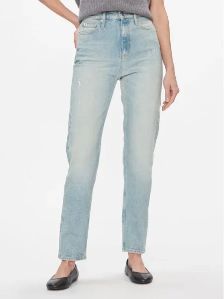 Calvin Klein Jeans Blugi Authentic Slim Straight albastru