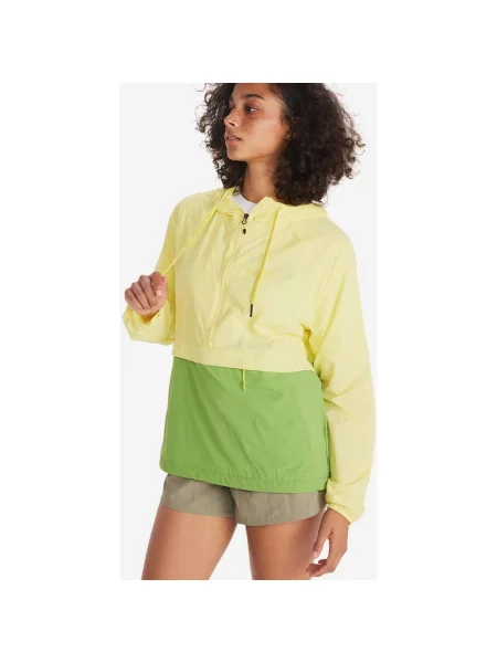 Kurtka z kapturem Marmot Campana Anorak zielona XS żółta